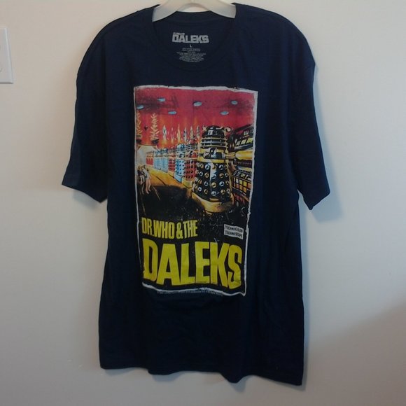 EUC  Vintage Dr. Who and The Daleks men's size L single thread tee - Picture 3 of 5